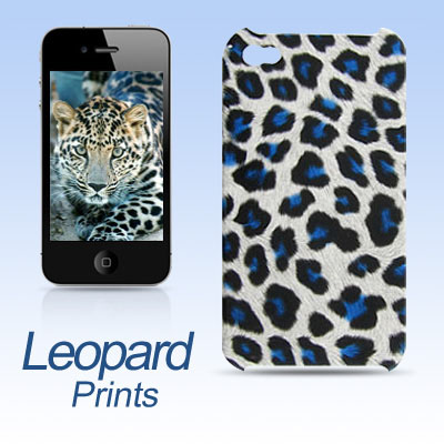 2011 Fashion Pattern Hard Plastic  Case Cover  Iphone on Leopard Print Faux Leather Coated Hard Back Case For Iphone 4 4g